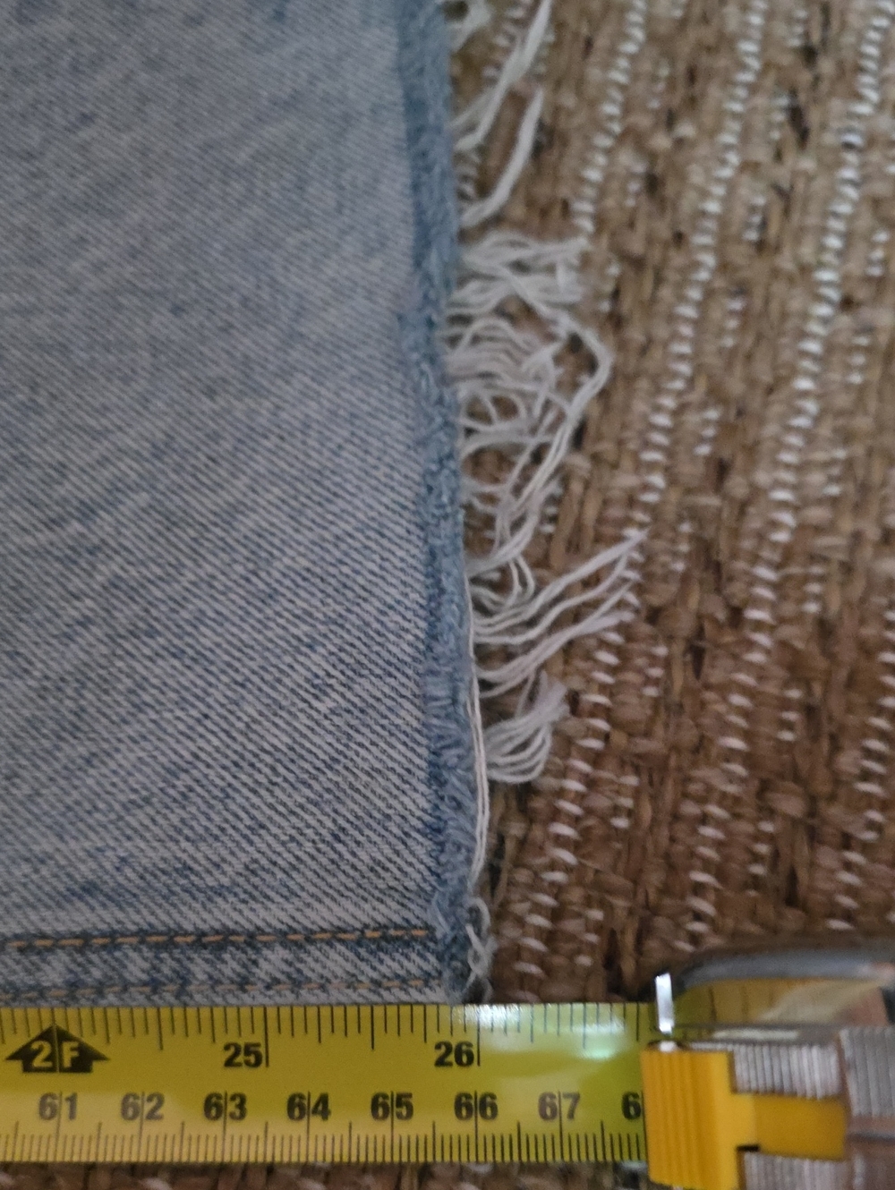 Zara Size 4 Wide Leg High Rise Distressed Blue Jean - Picture 8 of 8